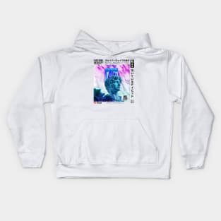 Vaporwave Aesthetic Crying Statue Kids Hoodie